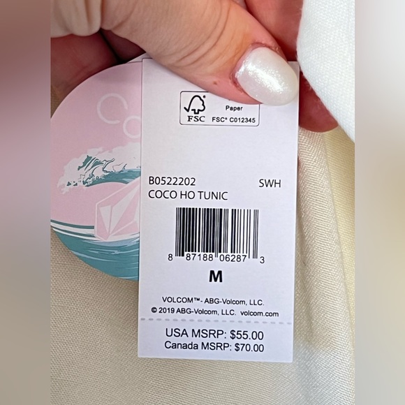 NWT LS Volcom Size Medium (8) - Picture 5 of 6